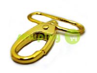 Metal Carabiner for bags under the braid 38mm gold 38 mm * 58 mm