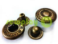 Button Alfa Fashion 12.5 mm antique China, 50 pcs