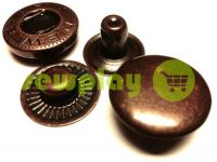 Button NEWstar-Alfa №54 smooth 12,5 mm antique Turkey, 72 pcs