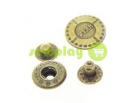 Button Alfa Wear 17 mm antique China, 50 pcs sku 794