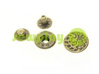 Button Alfa Abstract 15 mm antique China, 50 pcs sku 795