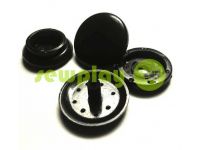 Button NEWstar №61 plastic 12,5 mm, 15 mm black Turkey, 100 pcs