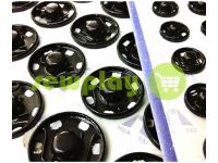 Button HuaTai Sew black metal 8,5 mm 50 pc sku 827