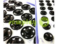 Button HuaTai Sew black metal 8,5 mm 50 pc