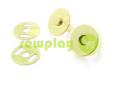 Button magnet for bags 15 mm 17 mm gold  sku 839