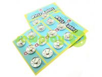 Button White Rabbit sewing metal nickel 17 mm - 30 mm sku 841