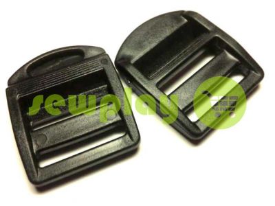 Ограничитель трехщелевой пластиковый силовой 25 мм черный арт 858