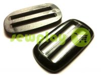 Limiter glossy plastic double-slit of 50 mm the black