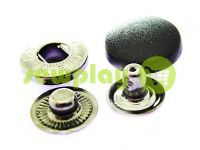 Button NEWstar ALFA with black plastic cap 15 mm, 17 mm, 20 mm Turkey, 72 pcs sku 1629