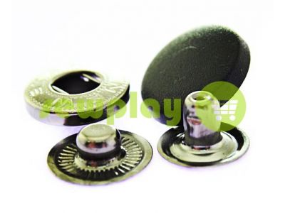 Button NEWstar ALFA with black plastic cap 15 mm, 17 mm, 20 mm Turkey, 72 pcs sku 1629