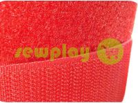 Velcro textile, color red