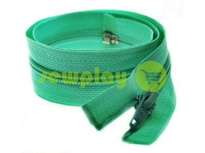 Молния витая тип 5 на один бегунок 40 см - 85 см, цвет бирюзовый 246 арт 1476