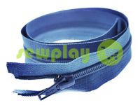 Zipper spiral type 5 on one slider 40 cm - 85 cm, blue 182