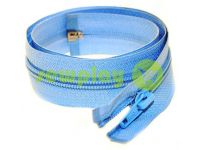 Блискавка спіральна тип 5 на один бігунок 40 см - 85 см, колір блакитний 059 арт 1483