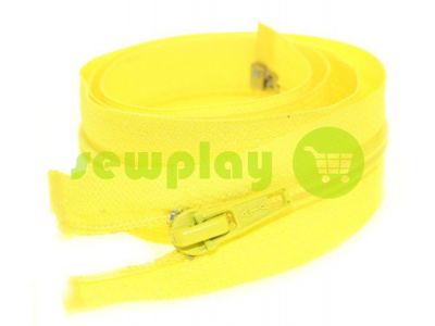 Zipper spiral type 5 on one slider 40 cm - 85 cm, yellow 029 sku 1486