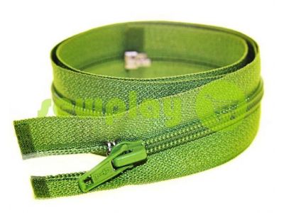 Zipper spiral type 5 on one slider 40 cm - 85 cm, green 079 sku 1488