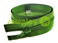 Zipper spiral type 5 on one slider 40 cm - 85 cm, green 080