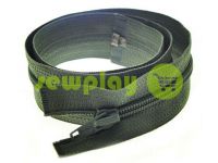 Zipper spiral type 5 on one slider 40 cm - 85 cm, olive 335