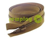 Zipper spiral type 5 on one slider 40 cm - 85 cm, brown 230 sku 1498