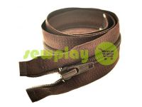 Zipper spiral type 5 on one slider 40 cm - 85 cm, brown 048 sku 1499