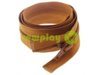 Zipper spiral type 5 on one slider 40 cm - 85 cm, brown 037 sku 1500