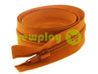 Zipper spiral type 5 on one slider 40 cm - 85 cm, brown 276