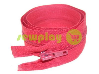 Zipper spiral type 5 on one slider 40 cm - 85 cm, red 244 sku 1509