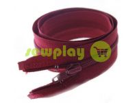 Zipper spiral type 5 on one slider 40 cm - 85 cm, red 012 sku 1511