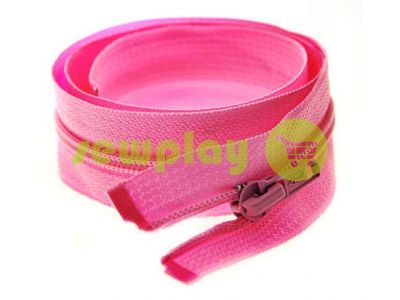 Zipper spiral type 5 on one slider 40 cm - 85 cm, pink 009 sku 1519