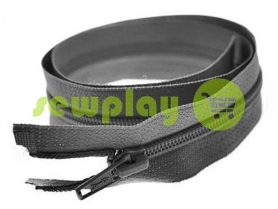 Zipper spiral type 5 on one slider 40 cm - 85 cm, gray 116 sku 1526