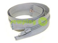 Zipper spiral type 5 on one slider 40 cm - 85 cm, gray 202