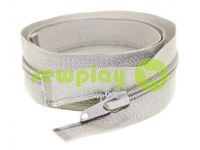 Zipper spiral type 5 on one slider 40 cm - 85 cm, gray 205