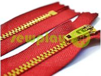 Zipper jeans YKK type 4.5, length 12 cm, 18 cm, red sku 1539