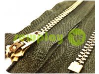 Zipper jeans YKK type 4.5, length 12 cm, 18 cm, olive sku 1540