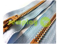 Zipper jeans YKK type 4.5, length 12 cm, 18 cm, light blue sku 1543