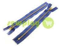 Zipper jeans YKK type 4.5, length 12 cm, 18 cm, blue