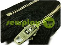 Zipper jeans YKK type 4.5, length 12 cm, 18 cm, black, nickel teeth sku 1546