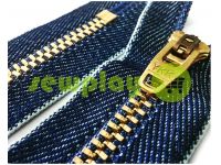 Zipper jeans YKK type 4.5, length 12 cm, 18 cm, indigo sku 1547