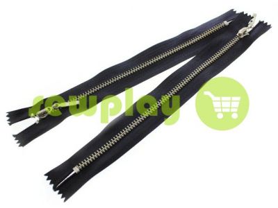 Zipper metal pocket type 4, length 19 cm, black, nickel teeth sku 1554