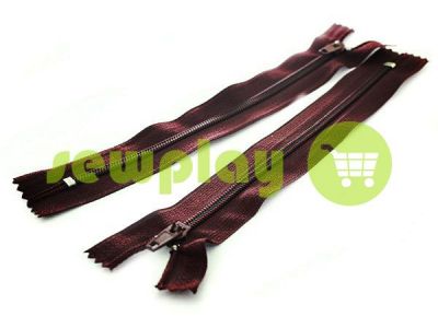 Zipper trousering spiral 18 cm type 4, color bordo 012 sku 1565