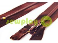 Zipper Baryshevskaya strengthened shoe spiral 18 cm type 6, color brown 048 sku 1585