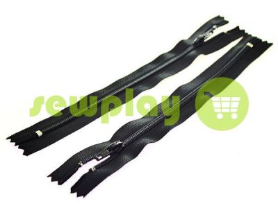 Zipper trousering YKK spiral 18 cm type 4, color black sku 2263