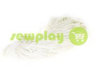 Cord for clothes 5 mm hollow, color white sku 1604