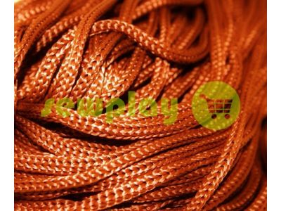 Cord for clothes 5 mm hollow, color brown 155 sku 1608