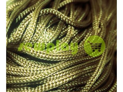 Cord for clothes 5 mm hollow, color olive 090 sku 1615