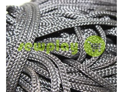 Cord for clothes 5 mm hollow, color gray 116 sku 1616