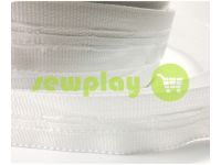 Webbing for curtains cotton white 25 mm