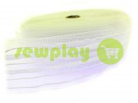 Webbing for curtains organza white 60 mm sku 1633