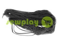 Cord braided flat 7mm, color black sku 1634