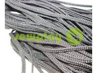 Cord braided flat 7mm, color black sku 1634